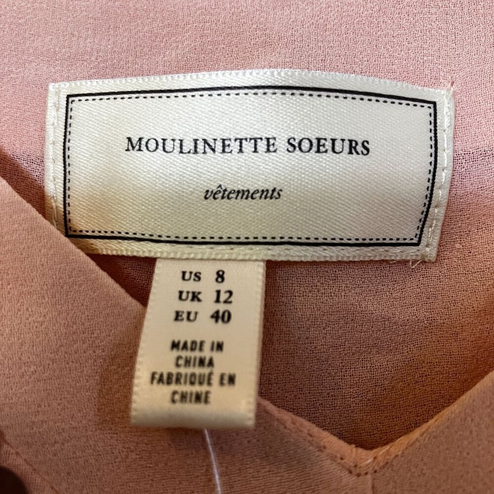 Moulinette Soeurs Womens Anthropologie Sequined Cami Top Size 8 Pink Rose FA NWT - Picture 5 of 10